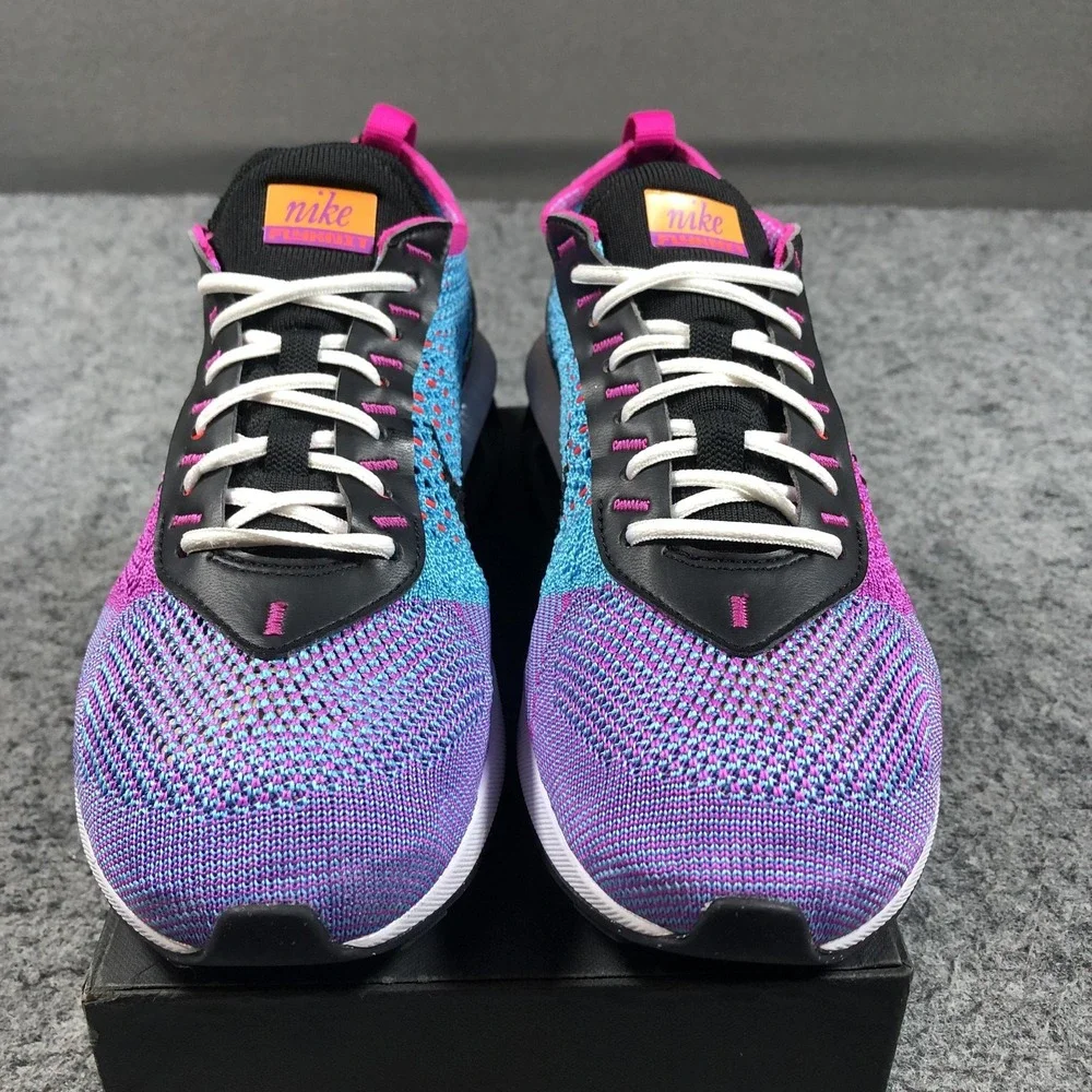 Nike Air Max Flyknit Racer Fuchsia Dream Womens 8.5 Purple Blue FD0822-500